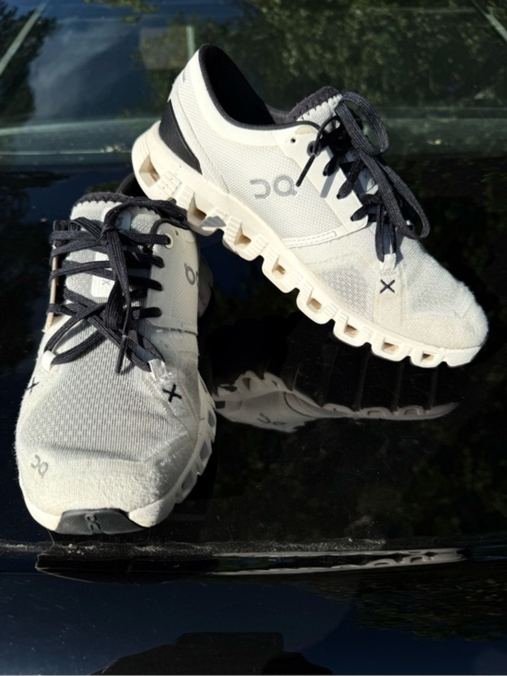 🔱ON Cloud X 3 Ivory Black Cream Lightweight Trainer